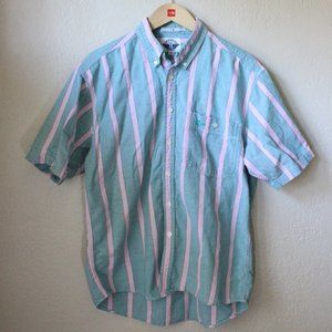 *SALE! 2/$22 or 3/$30* Dockers Short Sleeve Striped Button Down Size Medium Men